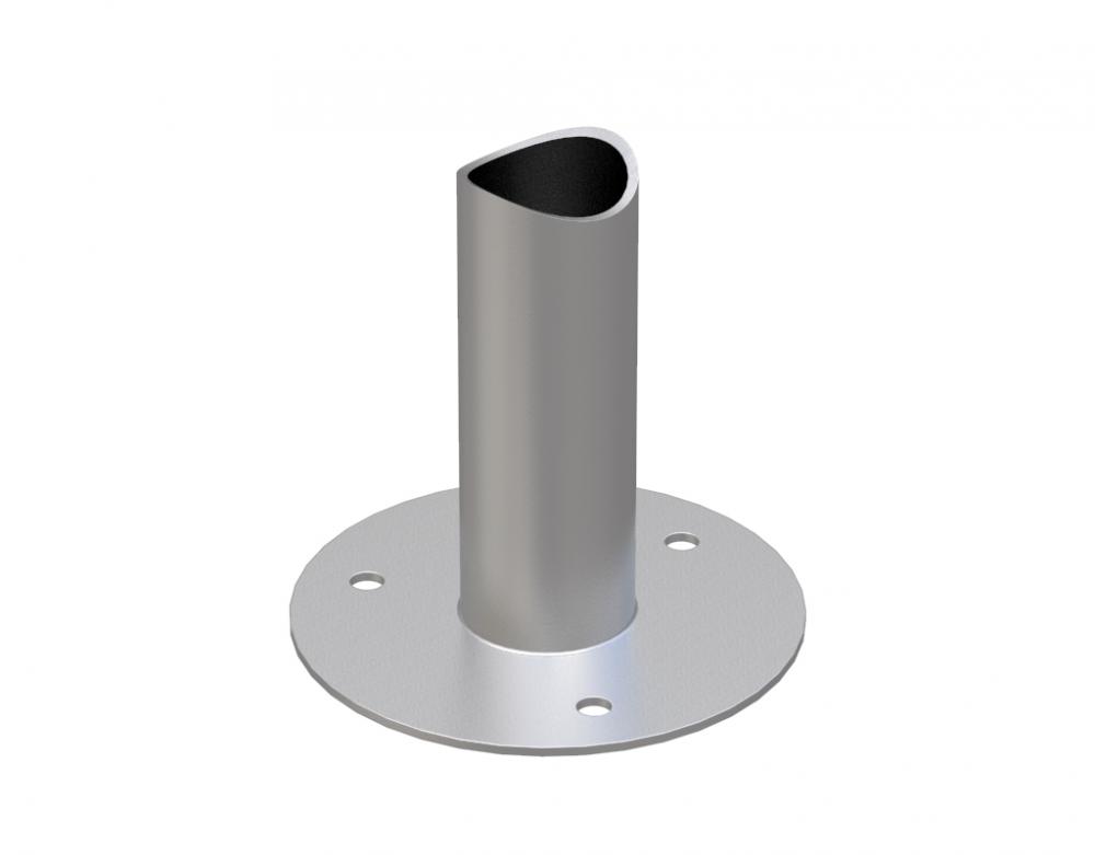 Стойка L250, D150, AISI304 полированная