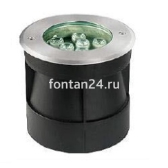 Встраиваемый LED-прожектор 9-диодный 12/24VDC IP67, Д=160 мм MONO
